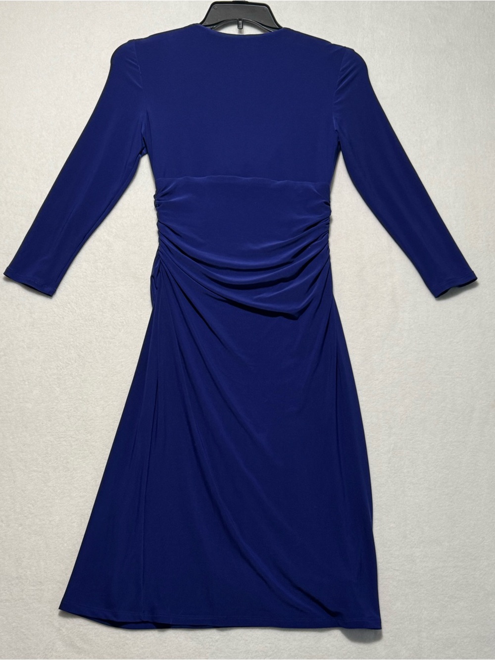 Lauren Ralph Lauren Royal Blue Ruched Sheath Midi Dress 4 - Picture 10 of 14